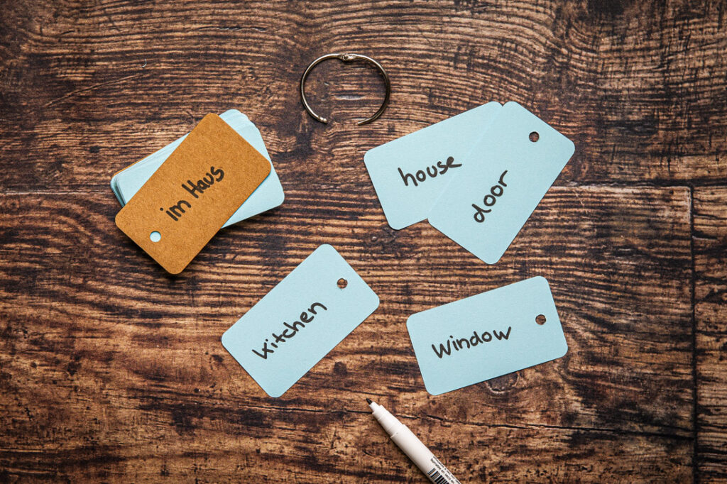 lernen mit Karteikarten - einfach Deutsch lernen