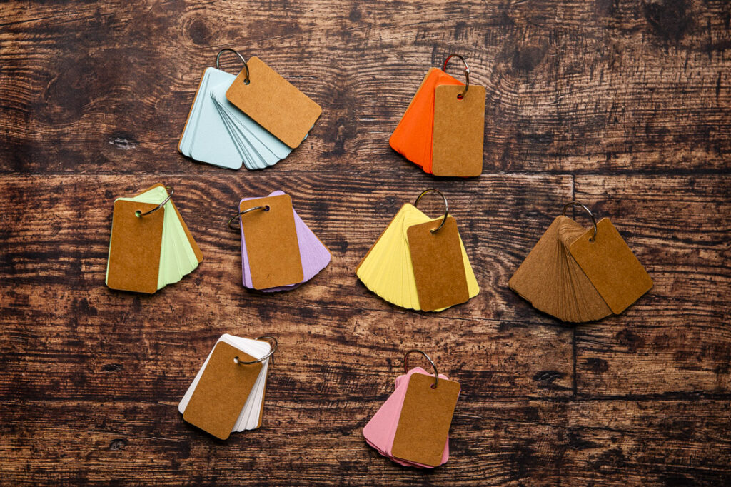 lernen mit Karteikarten - einfach Deutsch lernen