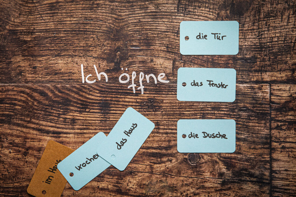 lernen mit Karteikarten - einfach Deutsch lernen